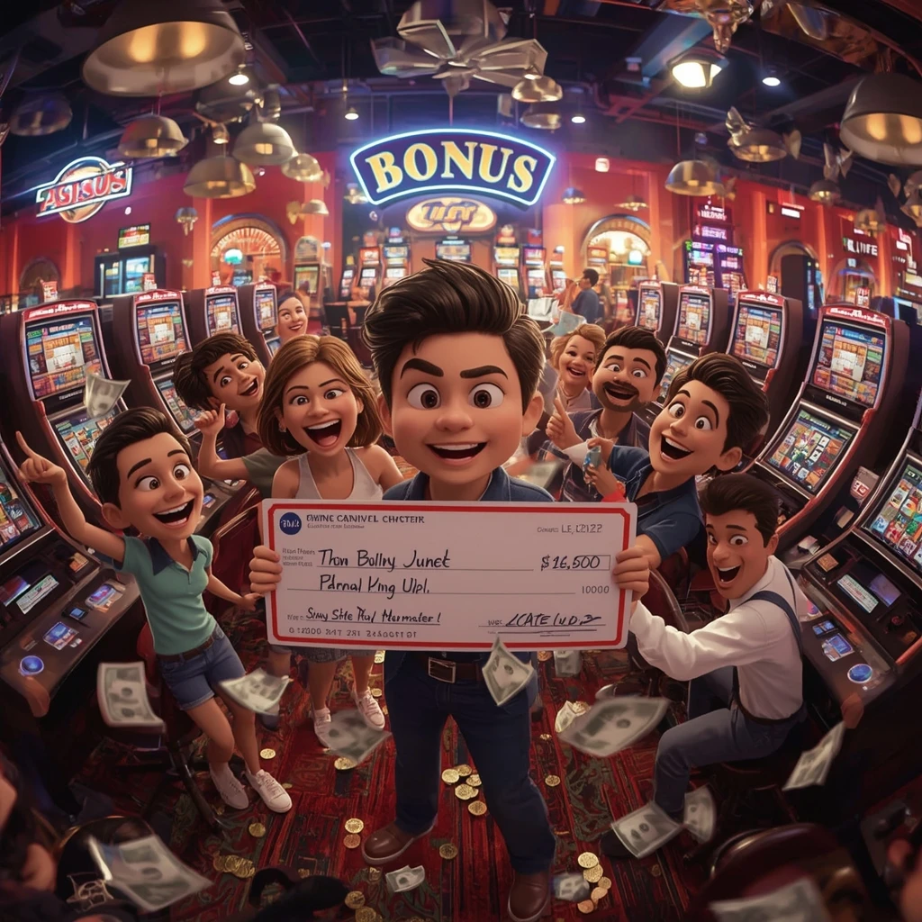 bonus dans les mains de l'homme au Casino Players Club VIP