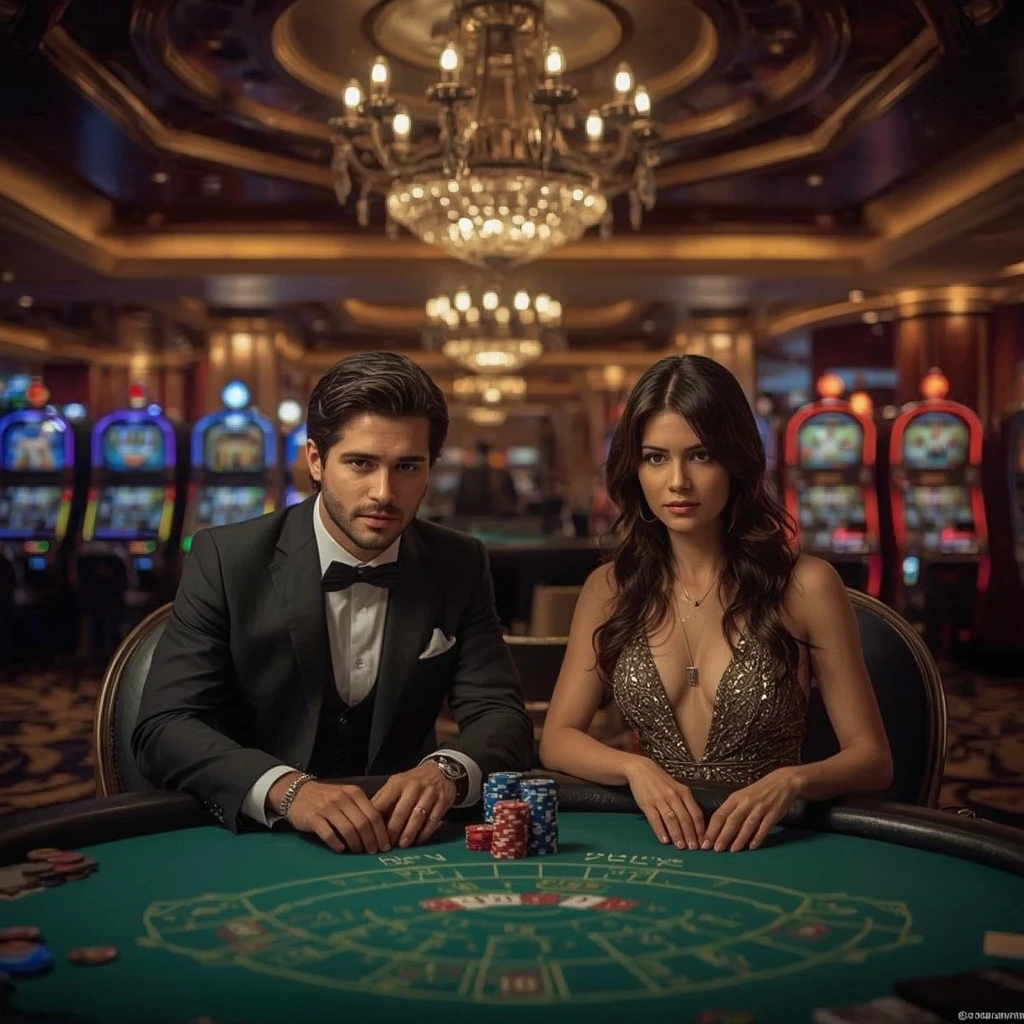 Deux joueurs de poker au Casino Players Club VIP
